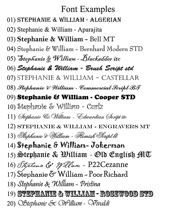 Monogram Font samples